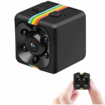 Minikaamera, 1080P HD peidetud kaamera, juhtmevaba kaasaskantav kaamera koos liikumistuvastuse ja &ouml;ise n&auml;gemisega koju, autosse, kontorisse (must)