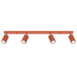 Sollux Lighting laevalgusti Karbon 4L, punane ooker