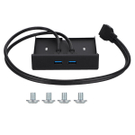 20-pin kahekordne USB 3.0 jaotur, esipaneel adapteriga