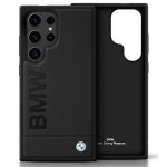 Etui BMW Leather Big Wordmark do Samsung Galaxy S25 Ultra czarny