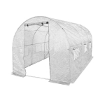 Armeeritud kilega kasvuhoone, 6 m2, 2x3 m, valge