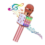 HQ Royal Song WS-858 karaokemikrofon lastele ja t&auml;iskasvanutele heliefektidega ja salvestusseadmega, micro SD ja USB a