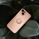 iPhone 16 Pro 6.3 Finger Grip &uuml;mbris s&otilde;rmehoidjaga, roosa