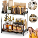 Riiul Stend Riiul k&ouml;&ouml;ki 2 tasandit v&uuml;rtsidele 38x35x16 lauaplaadi organizer