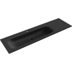 Kraanikauss Mexen Vela, Left, 161 x 46,5 cm, Black matt