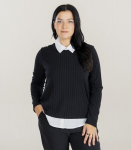 Hailys naiste pluus XI44MENA*01, must/valge
