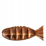 Homla žuvies formos serviravimo lenta Mooka, ruda