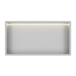 Vannitoa riiul, s&uuml;vistatav Wall-Box One - Inox koos Lediga - 30X60X10 Cm
