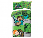 Halantex laste voodipesukomplekt Minecraft, 140x200, 2-osaline