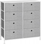 Kummut, 80x30x81.5 cm, hall ja valge