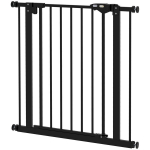 Uksepiire koertele, t&otilde;kkegitter, lemmikloomapiire, metall, plastik, 74-80 cm, must, Juoda