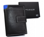 Meeste ehtsast nahast rahakott Cavaldi, must