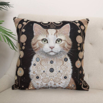 Kaksipoolne padjakate Kuldne kass, 45x45 cm, 1 tk.