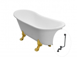 Vann Besco Olaya 160, White+Gold, sifooniga &uuml;levooluga Klik-klak Black