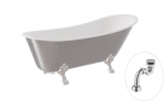 Vann Besco Olaya Glam 160, Silver+Chrome, sifooniga Klik-klak Chrome