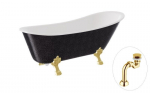 Vann Besco Olaya Glam 160, Graphite+Gold, sifooniga Klik-klak Gold