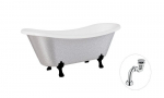 Vann Besco Amelia Glam 190, Silver+Black, sifooniga Klik-klak Chrome