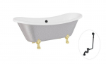 Vann Besco Amelia Glam 190, Silver+Gold, sifooniga &uuml;levooluga Klik-klak Black