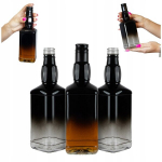 10x Klaaspudelit Daniels 500ml Ombre must-l&auml;bipaistev