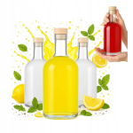 50x klaaspudelid "tadek" 500 ml korgiga