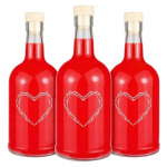 10x klaaspudelit "tadek" 500ml kirjaga