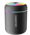 Aroomi difuuser LED-valgustusega, must, 180 ml