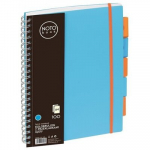 M&auml;rkmik Notobook, Grand, A4, ruuduline, 100 lehte, 80gsm, spiraal k&uuml;ljel, sinised plastkaaned
