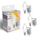 Avide LED-pirn RGB+W 4,9W E14 puldiga 3 tk