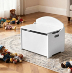 Laste hoiupink, 59.7x36.8x54.5 cm, valge, puidust