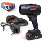 Akuga puhasti lehtede ja auto lumekoristaja 2x24V