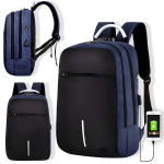 Unisex disainiga seljakott LIVMAN B-1809 mitme sahtli ja USB-liidesega telefoni laadimiseks