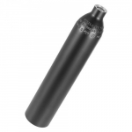Sukeldumisballoon, 0,5L kaasaskantav sukeldumise hapnikuballoon, 7,3x36,5 cm, must, alumiinium