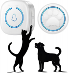 Juhtmevaba koeratreeningu nupp uksele, 1 nupp ja 1 vastuv&otilde;tja