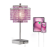 Puutetundlik kristallist laualamp 3 heledusastmega ja LED-lambiga 1 tk