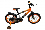 Laste jalgratas Volare Strike 16\", must, Oranje