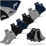 Meeste sokid, Everlast, puuvillased, tumesinised, v&auml;rvivalik, 6 paari