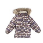 Huppa Laste jope VIRGO, brown bear pattern