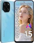 Telefon Blackview COLOR 6 4G 8/128GB SD 2TB, 6.67" 90Hz 50MP+13MP, 5000mAh Android 15 Dual SIM Face ID - Sinine