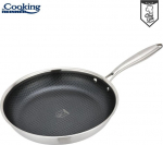 Roostevabast terasest pann, keraamilise kattega 28x5.5 cm HR-MRK-28T, COOKING BY HEINNER