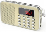 Kaasaskantav FM-raadio LED-taskulambi ja USB-ga, 1 tk.