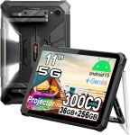 Tahvelarvuti 5G Blackview Active 12 Pro, 11" 90Hz 36 + 256 GB/SD 2 TB, Android 15, 30000 mAh, 108MP + 50MP Must
