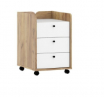 Kummut Meblocross Dolce DOL-08, pruun/valge