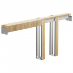Pocket Door Frame Kit, 61x213.5 cm, pruun h&otilde;be, puit teras