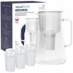AquaFloow ClassGlass 3l klaasist filtrikann + 4x Class veefilter