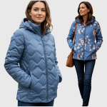 Kahepoolne naiste jope Fashion, sinine