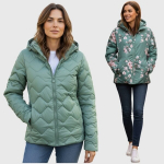 Kahepoolne naiste jope Fashion, roheline