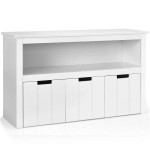 Laste riiul 101x33x62cm, valge v&auml;rv