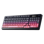 AULA S99 Pro klaviatuur, juhtmeta klaviatuur meediajuhtimise ja RGB-taustavalgustuse funktsiooniga, 3 &uuml;hendusrežiimi: BT/2,4G/USB-C &ndash; must ja roosa
