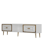 Hanah Home Arno vabaltseisev telerialus, valge/kuldne, 150 cm
