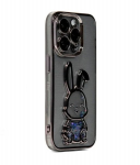 iLike iPhone 14 Pro Max Silikoon&uuml;mbris tr&uuml;kiga 'Desire Rabbit' Must